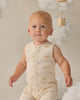 Ribbed Henley Romper (Dinos)