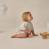 Waffle Tee + Short Set (Sky Stripe)