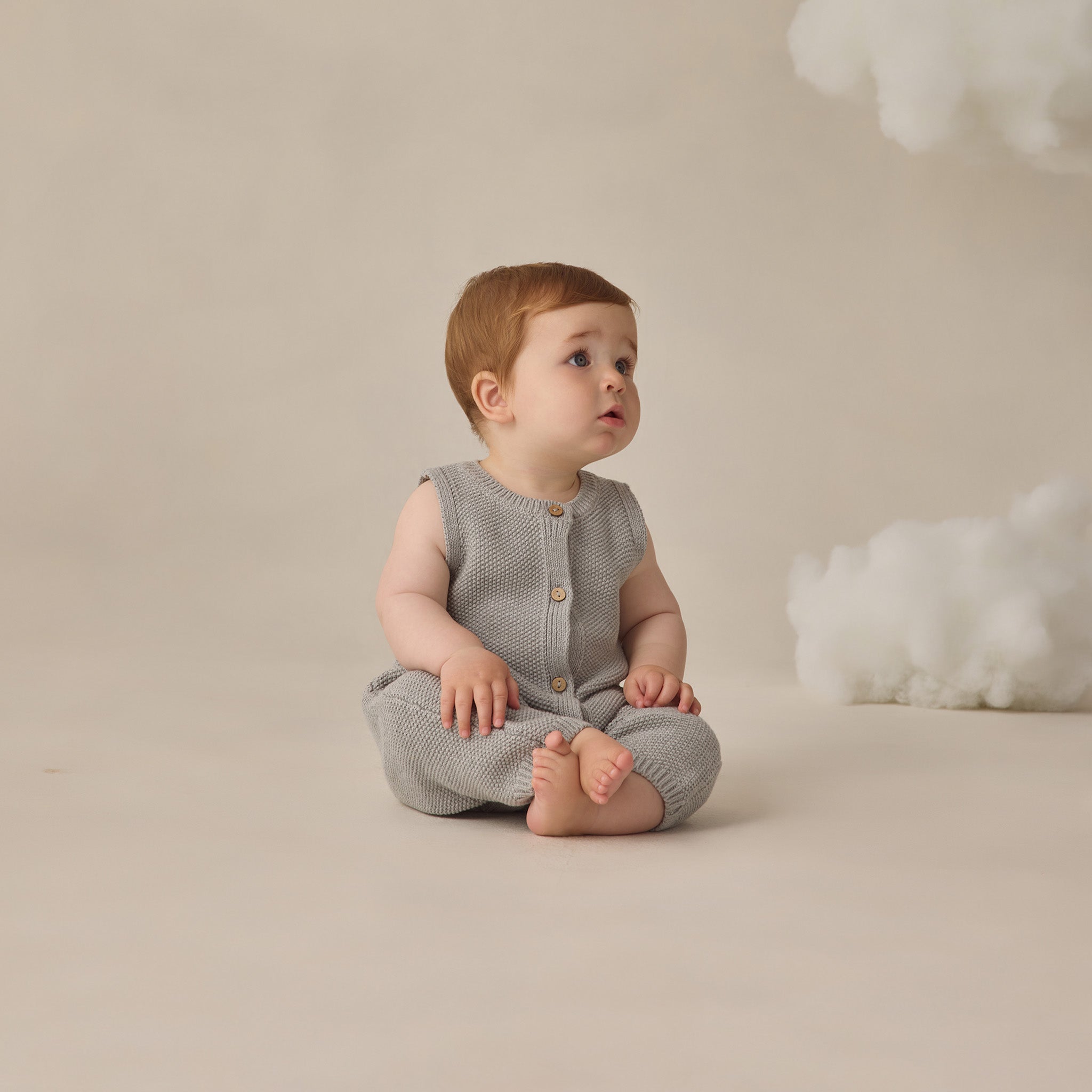 Knit Jumpsuit (Heathered Sky)