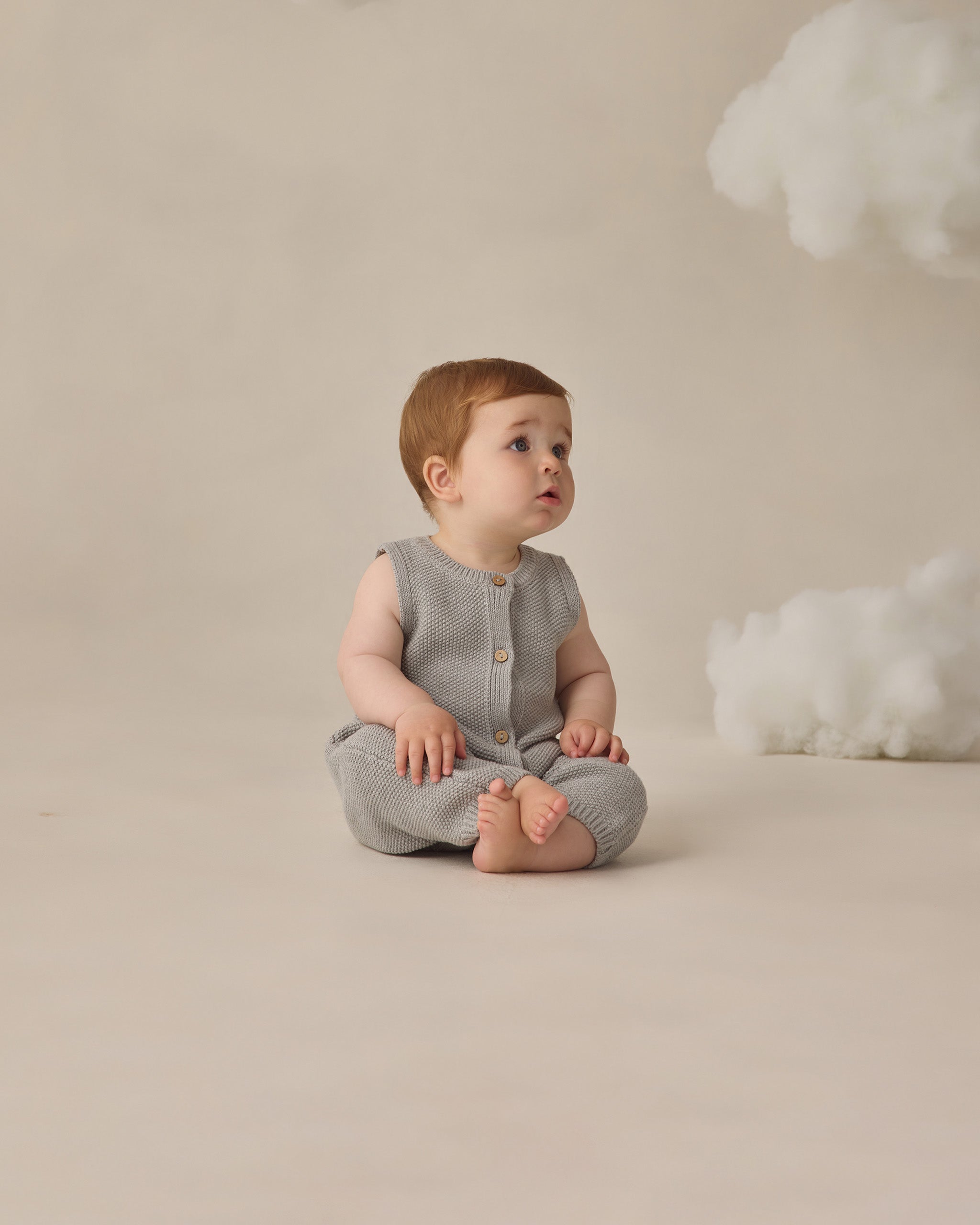 Knit Jumpsuit (Heathered Sky)