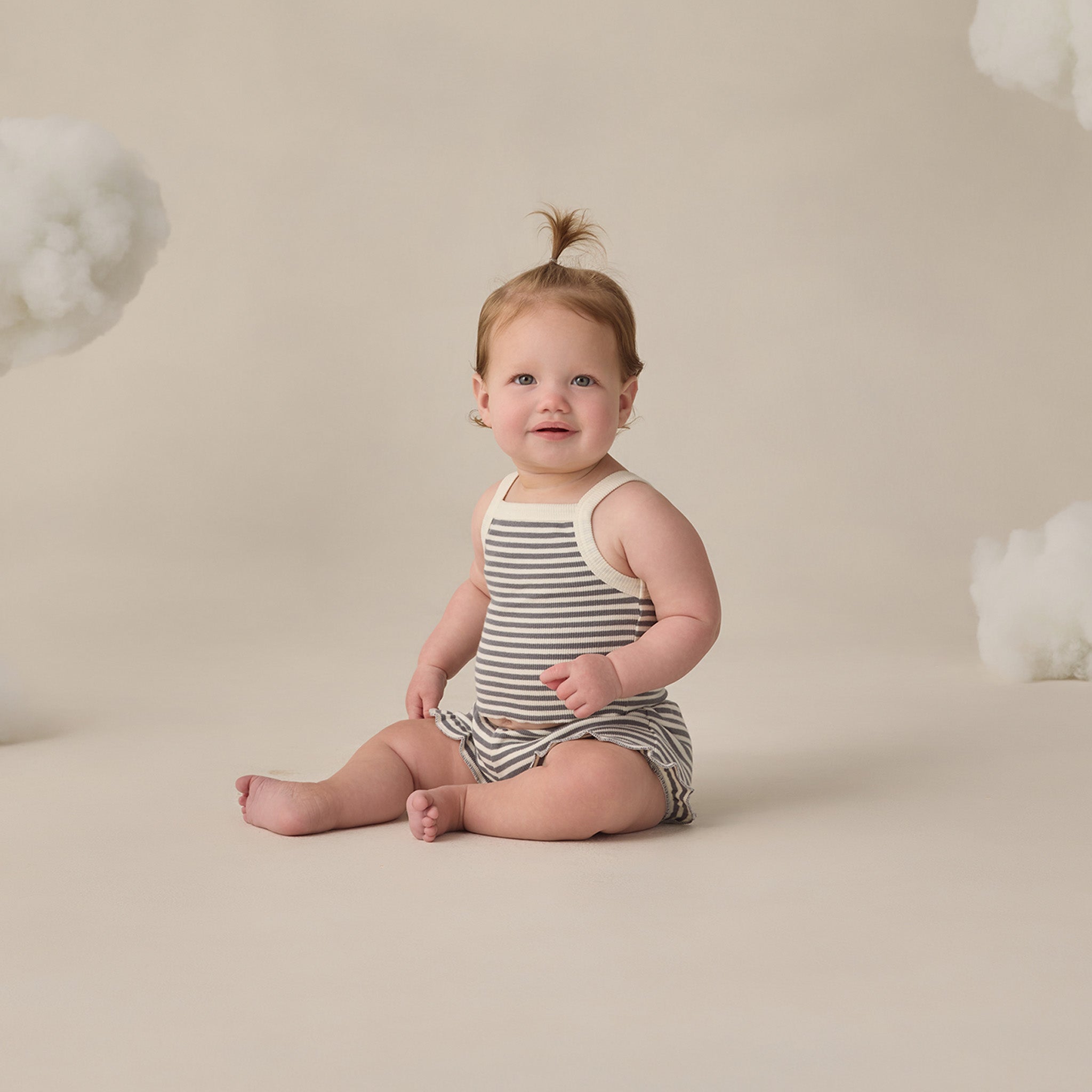 Evie Tank + Shortie Set (Ocean Stripe)