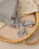 Knotted Baby Gown + Hat Set (Ocean Stripe)