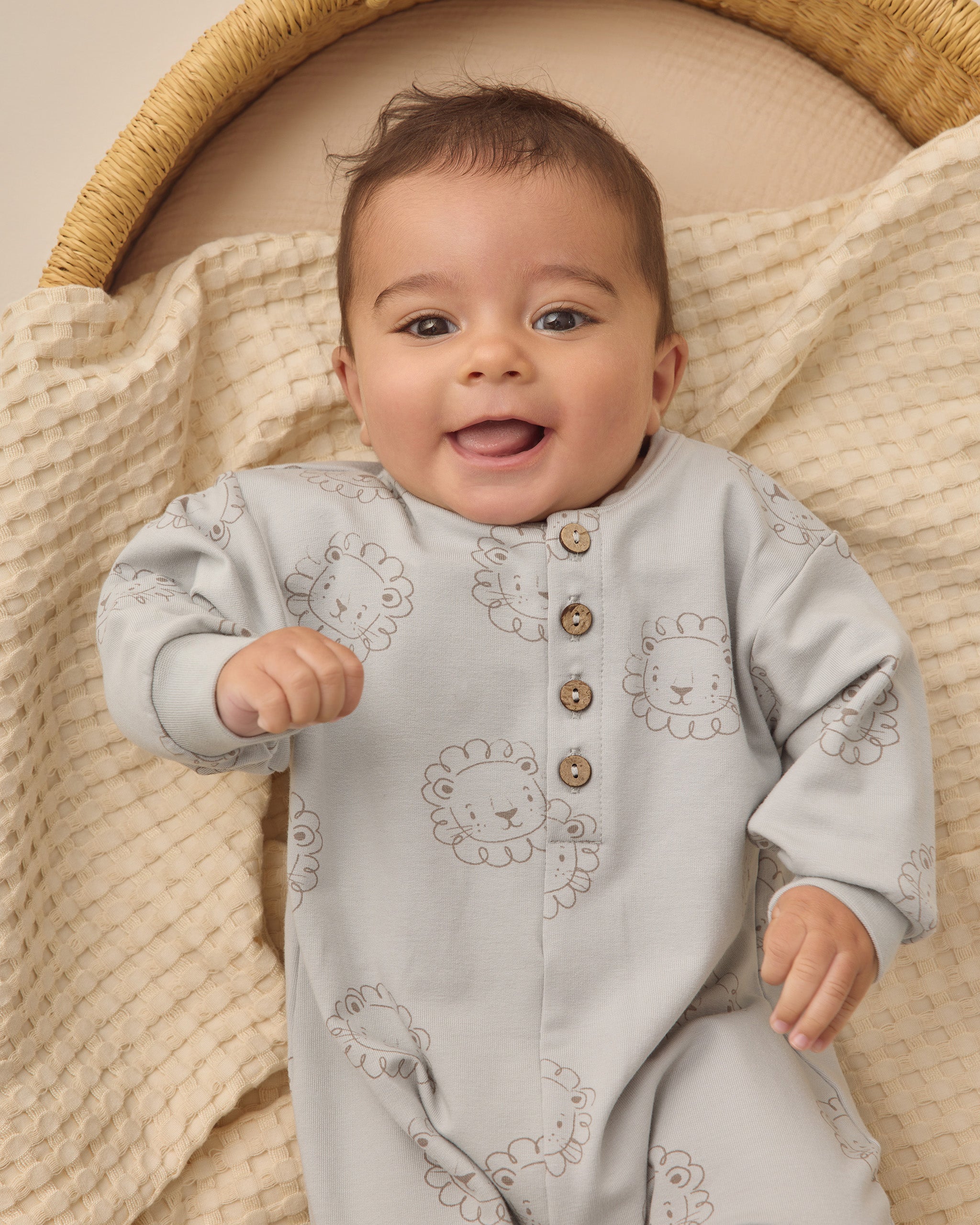 Relaxed Fleece Jumpsuit (Lions)