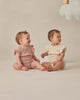 Pointelle Ruffle Romper (Blush)