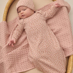 Knotted Baby Gown + Hat Set (Posy)