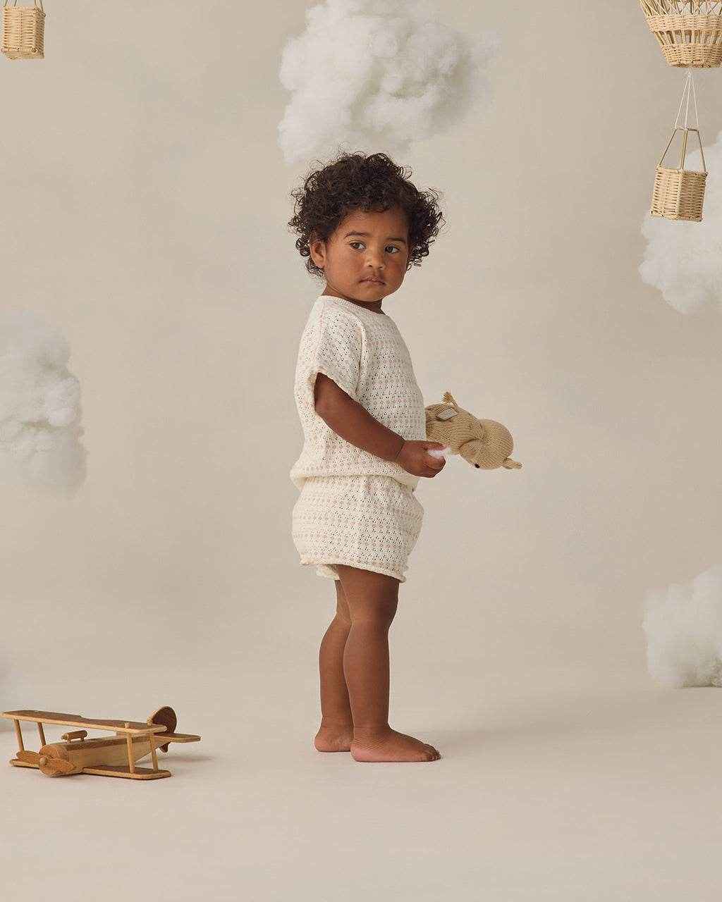 Relaxed Summer Knit Set (Ivory)
