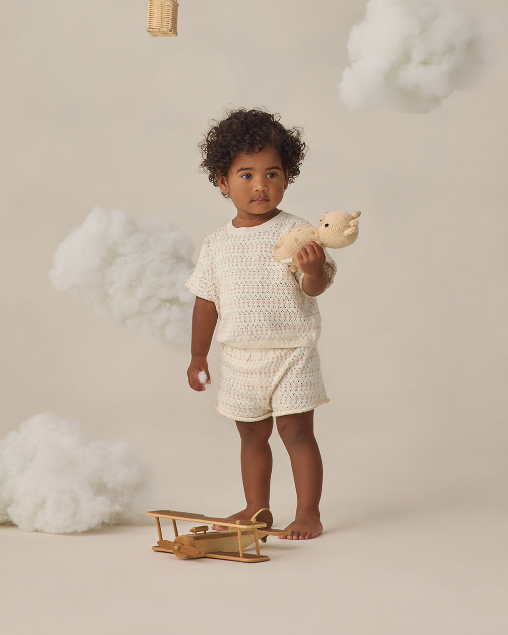 Relaxed Summer Knit Set (Ivory)