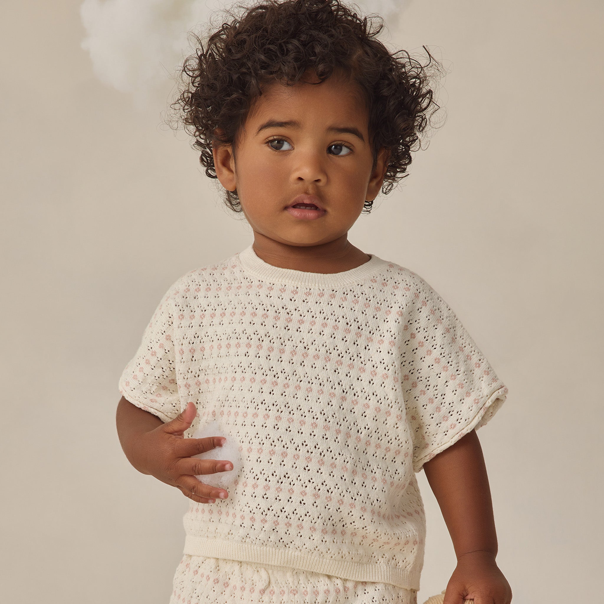 Relaxed Summer Knit Set (Ivory)