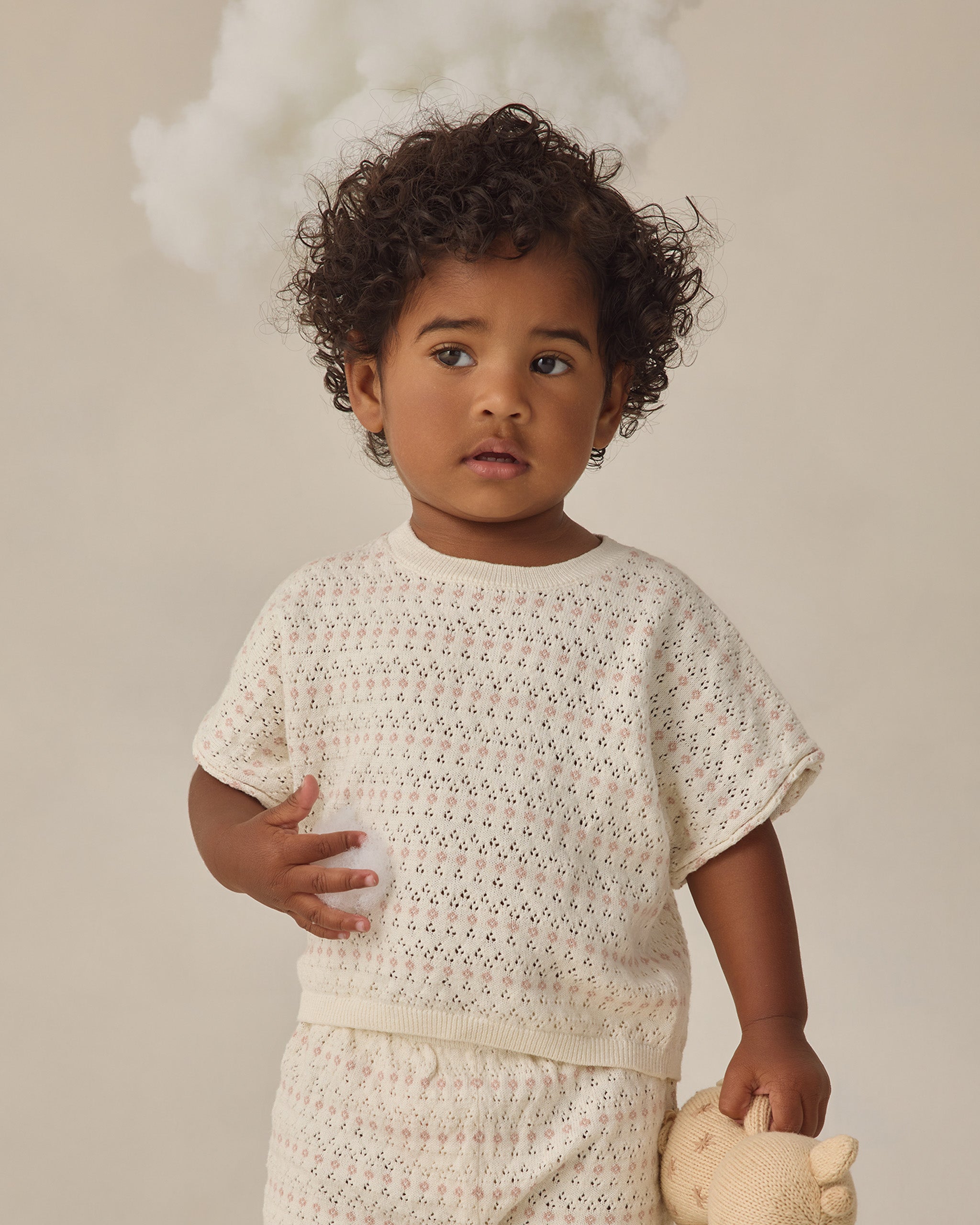 Relaxed Summer Knit Set (Ivory)