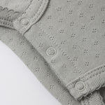 Pointelle Skirted Bodysuit (Sage)