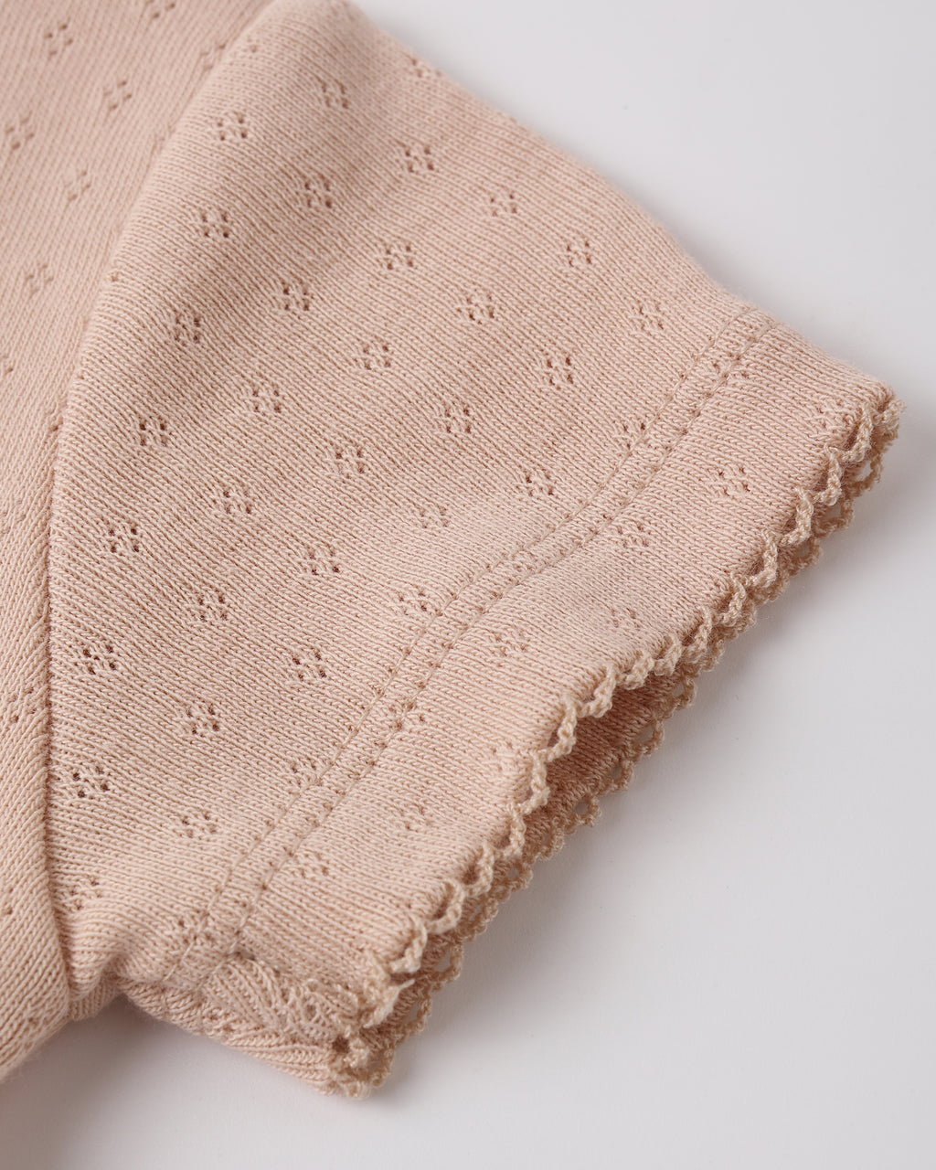 Pointelle Skirted Bodysuit (Melon)