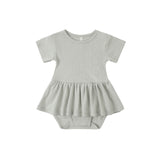 Pointelle Skirted Bodysuit (Sage)