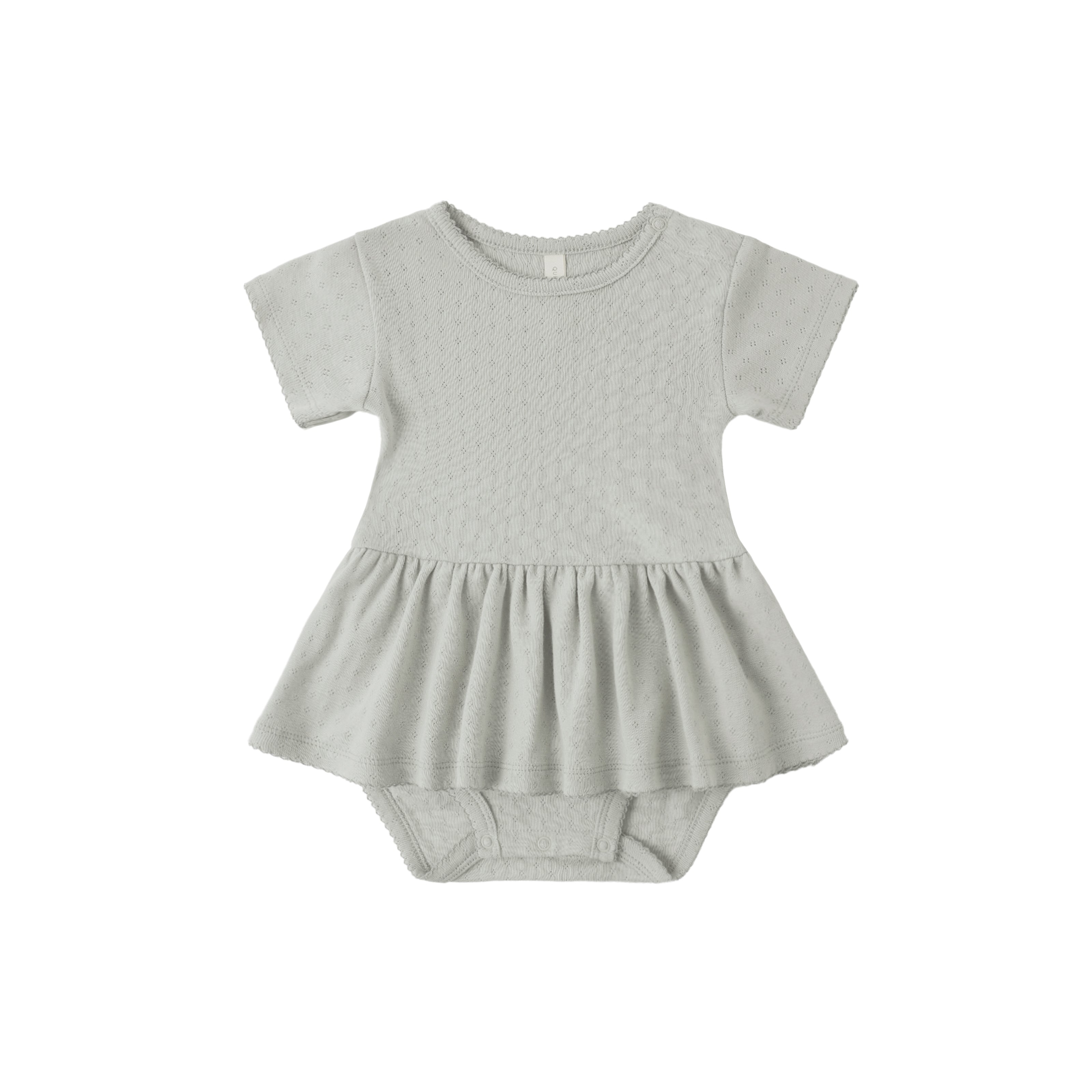 Pointelle Skirted Bodysuit (Sage)