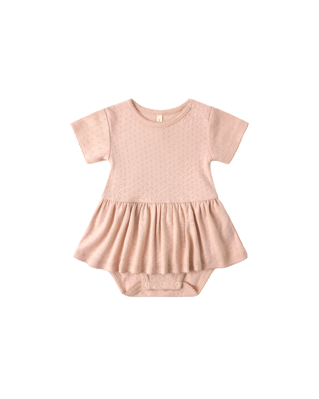 Pointelle Skirted Bodysuit (Melon)