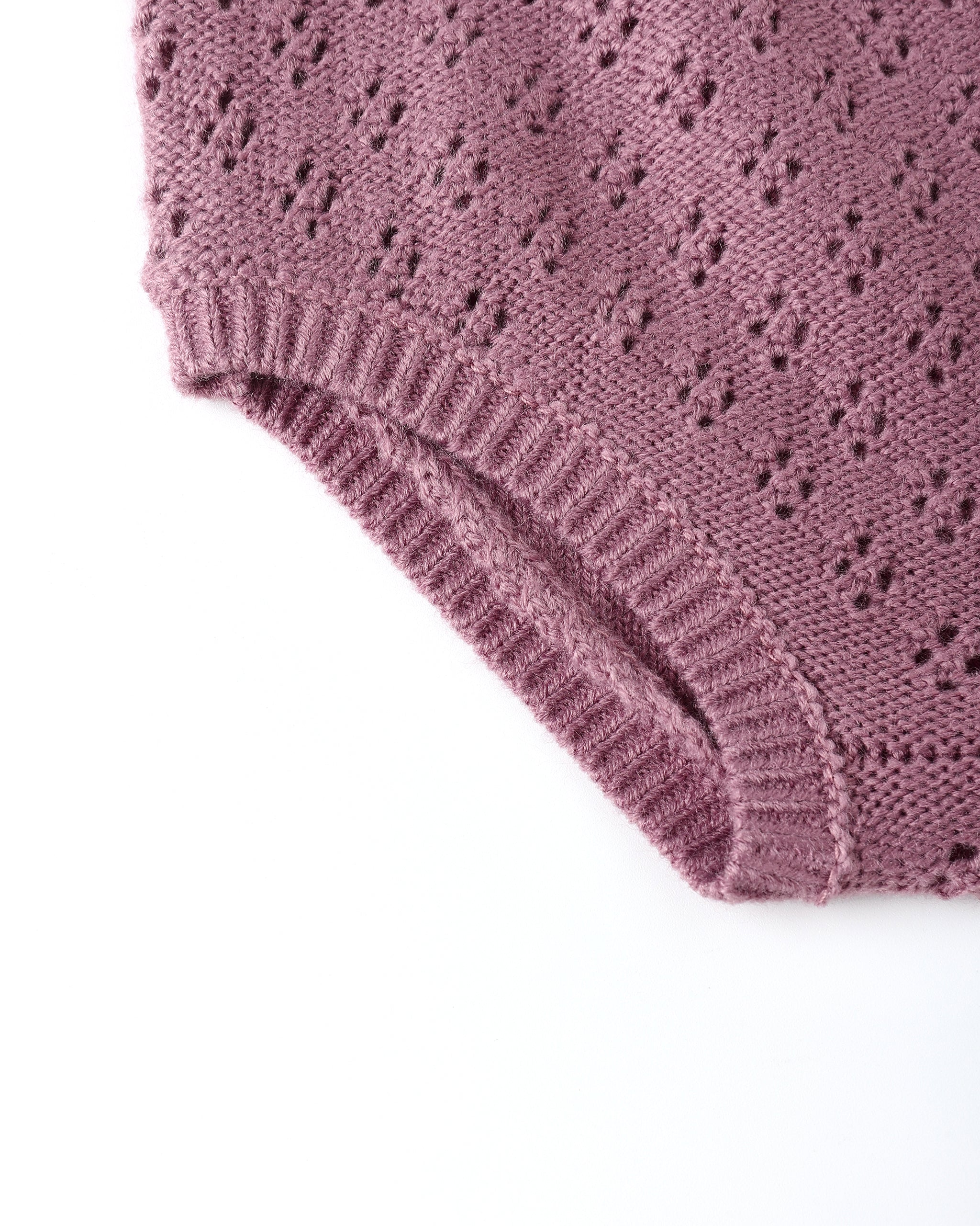 Knit Cardigan (Mulberry)