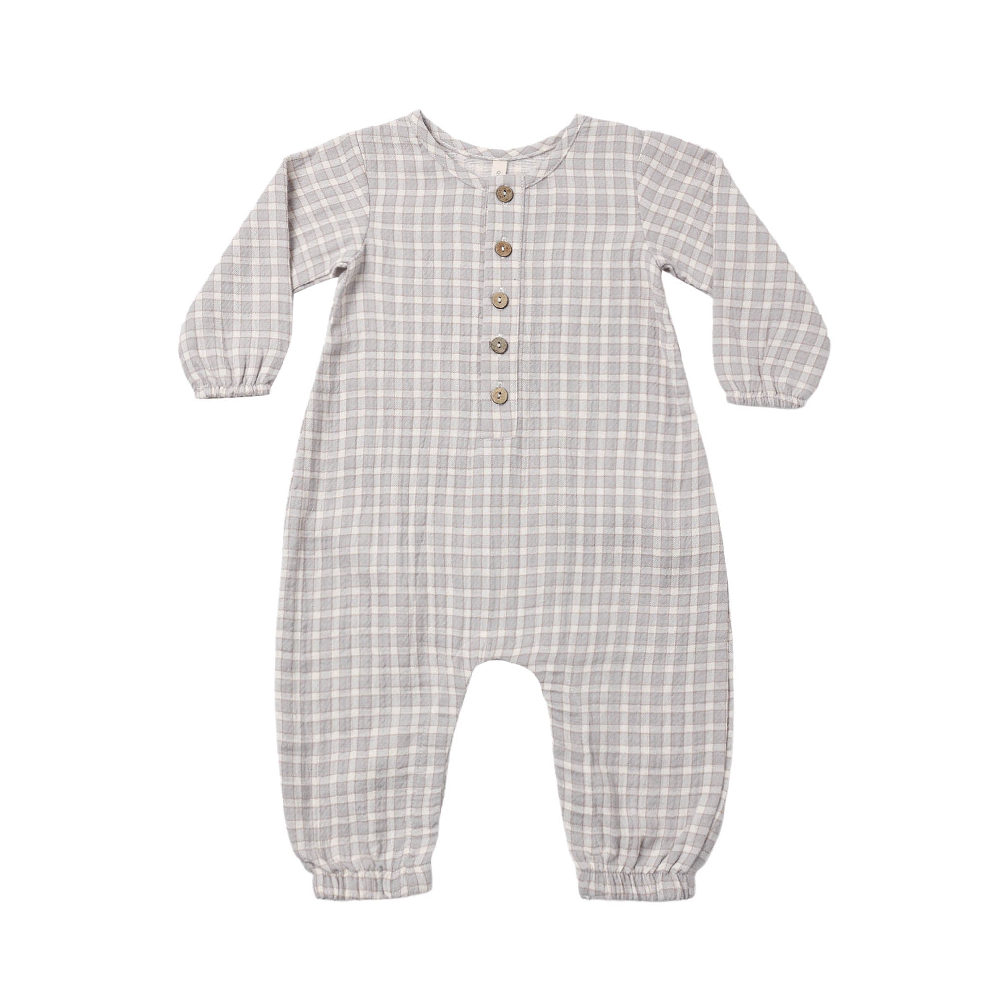 Woven Jumpsuit (Blue Gingham)