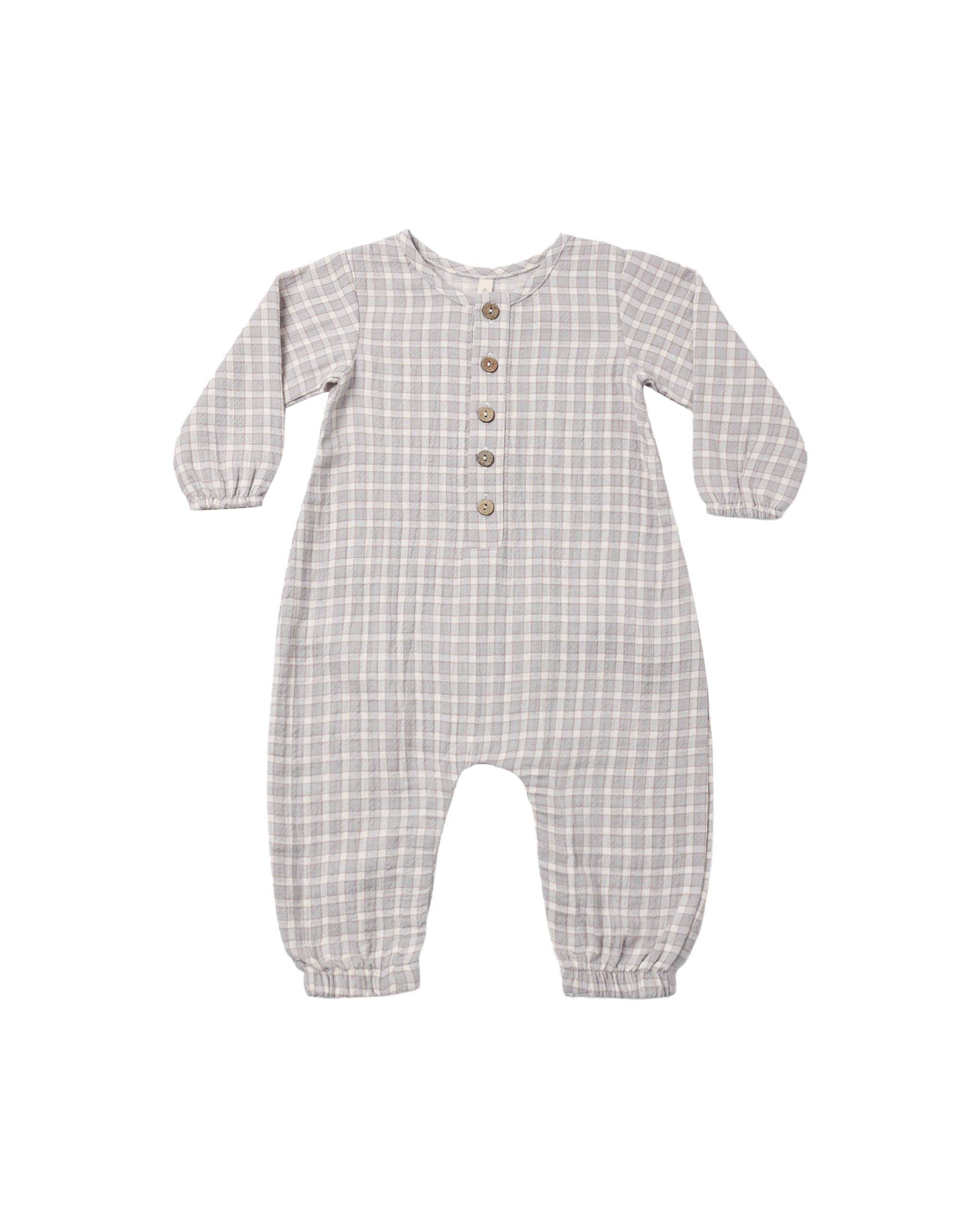 Woven Jumpsuit (Blue Gingham)
