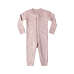 Zip Longsleeve Sleeper (Mauve Daisy)