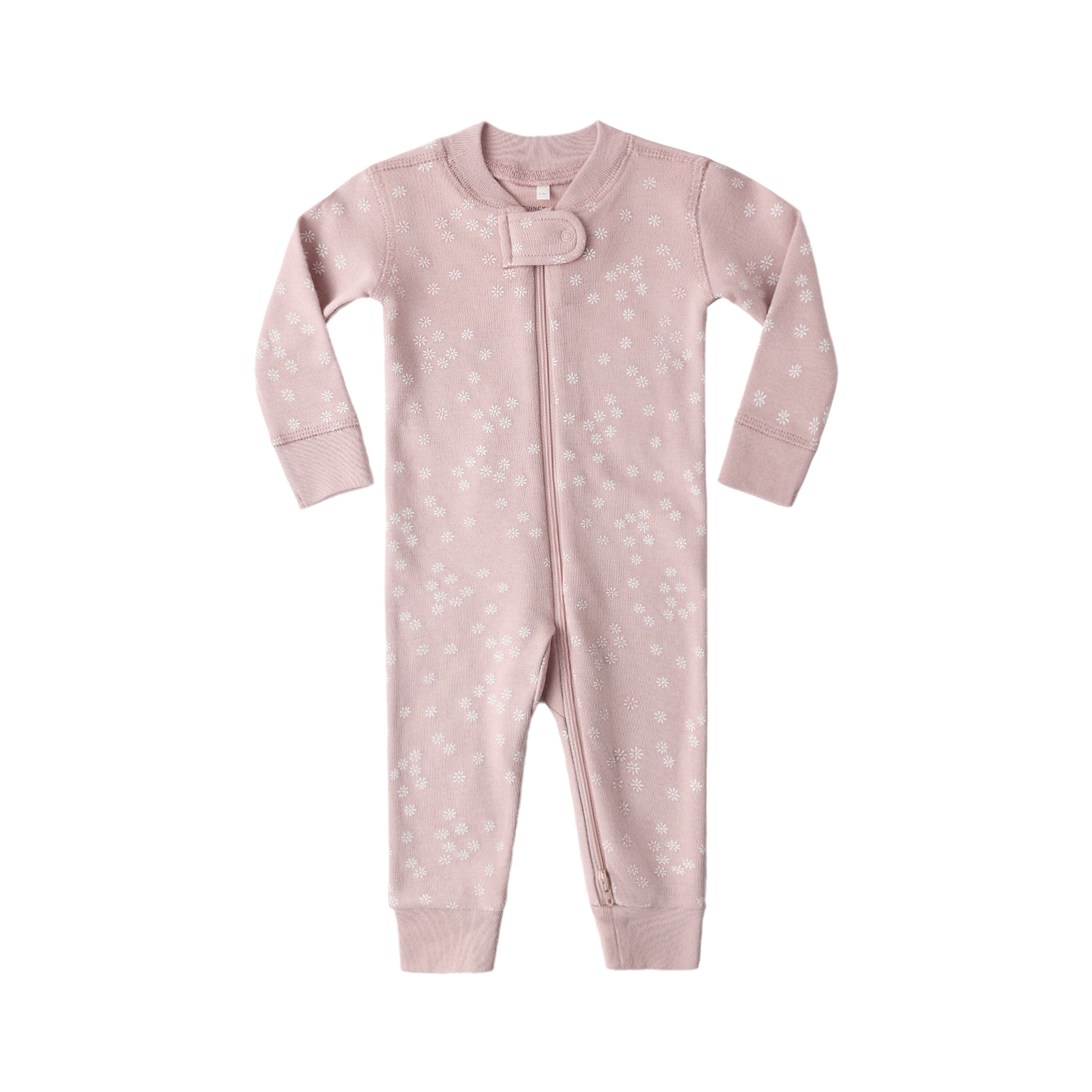Zip Longsleeve Sleeper (Mauve Daisy)