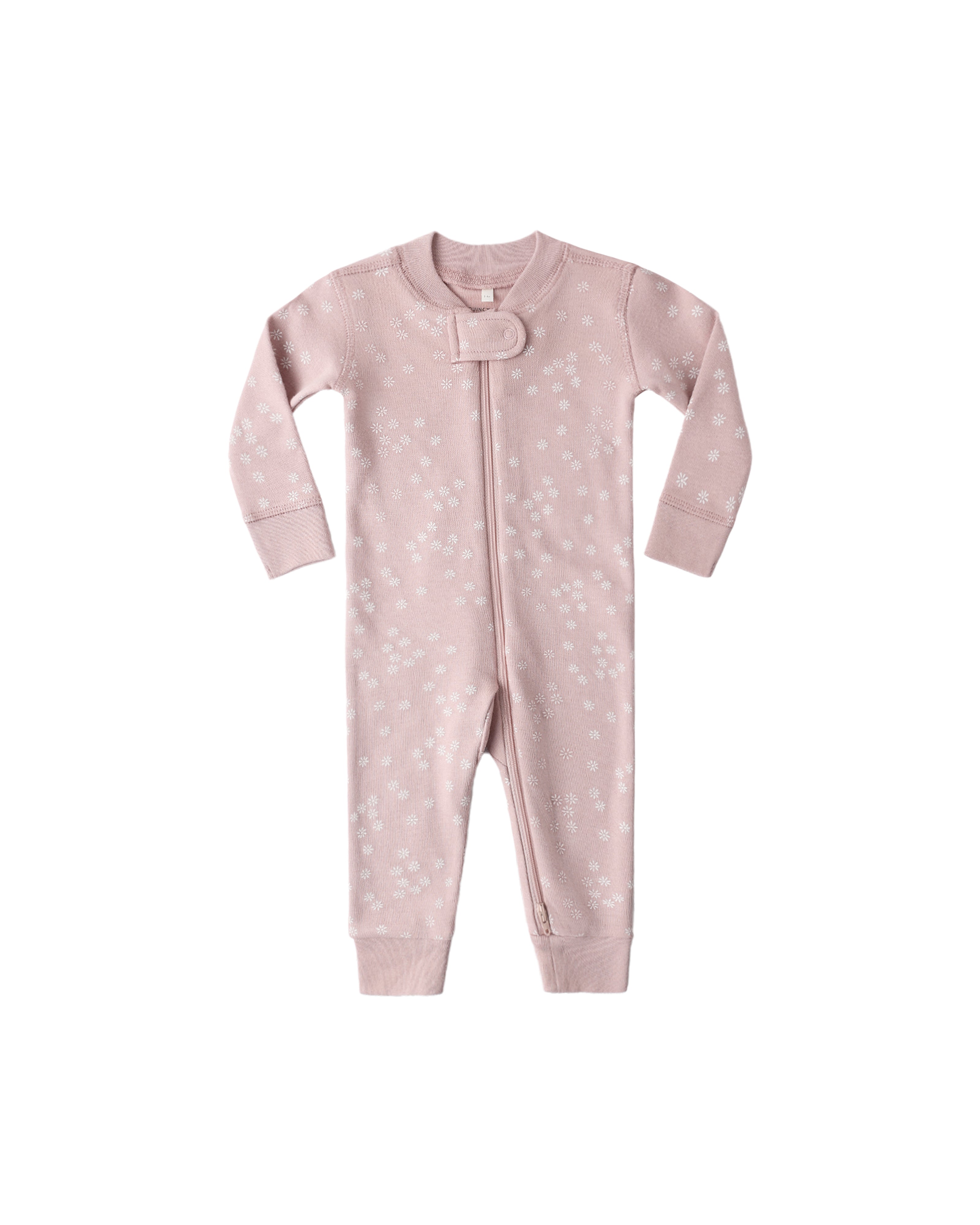 Zip Longsleeve Sleeper (Mauve Daisy)