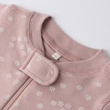 Zip Longsleeve Sleeper (Mauve Daisy)