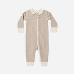 Zip Long Sleeve Sleeper (Almond Stripe)