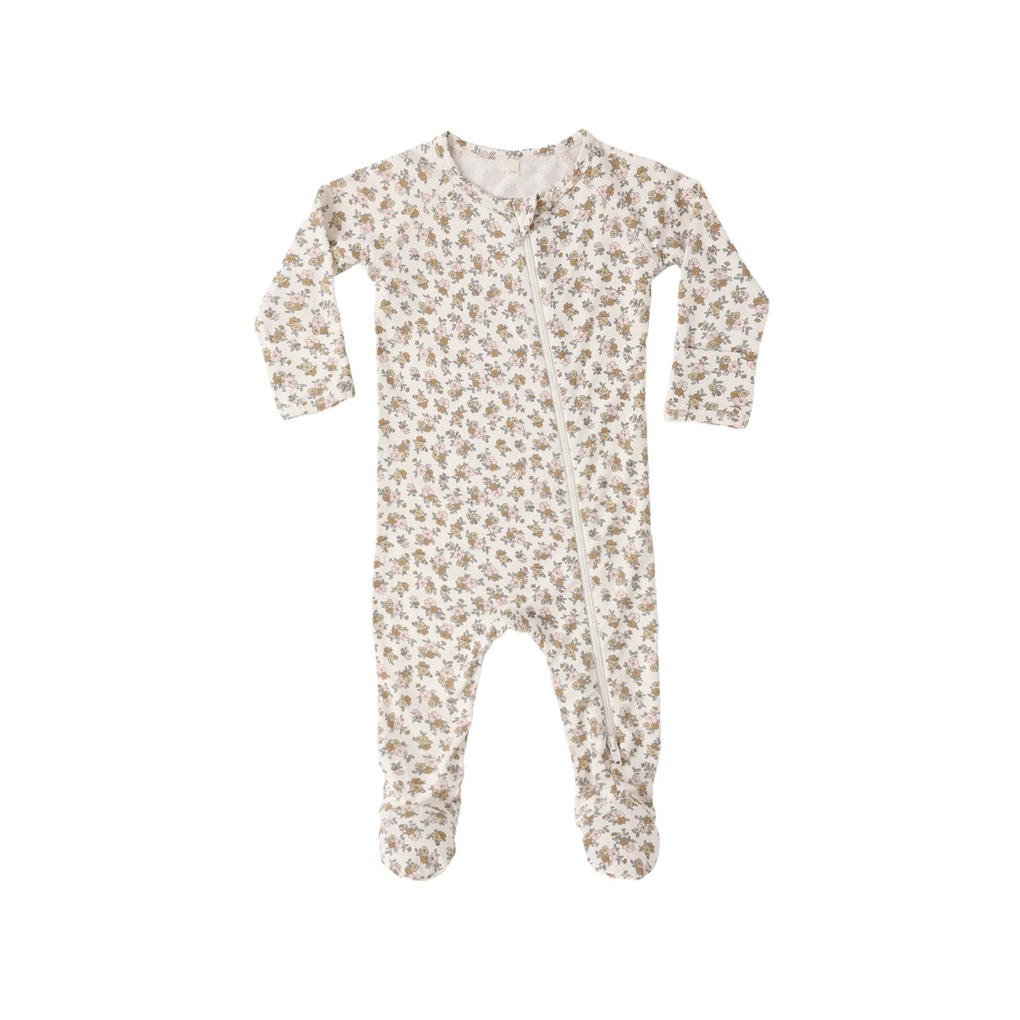 Bamboo Zip Footie (Wildflower)