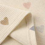 Waffle Tee + Short Set (Confetti Hearts)