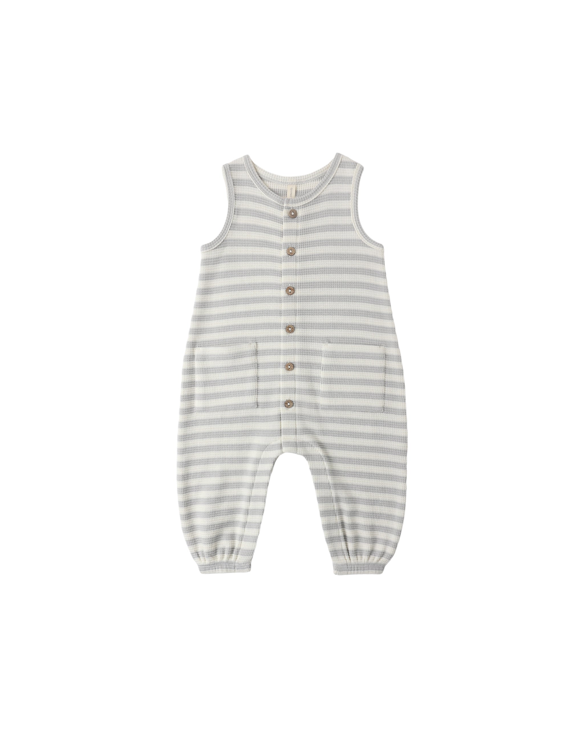 Waffle Jumpsuit (Sky Stripe)