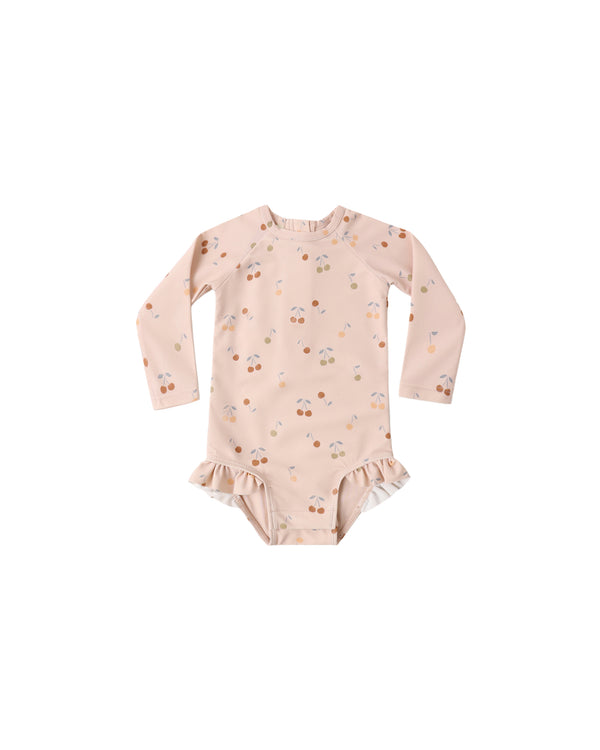 Olivia Rashguard One-Piece (Cherries)