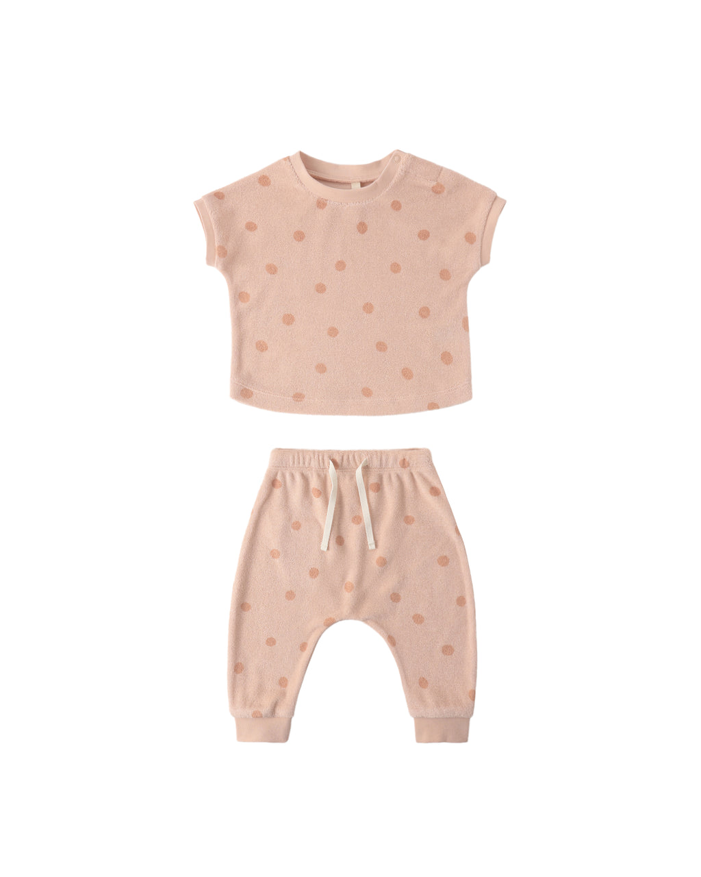 Terry Tee + Pant Set (Polka Dot)