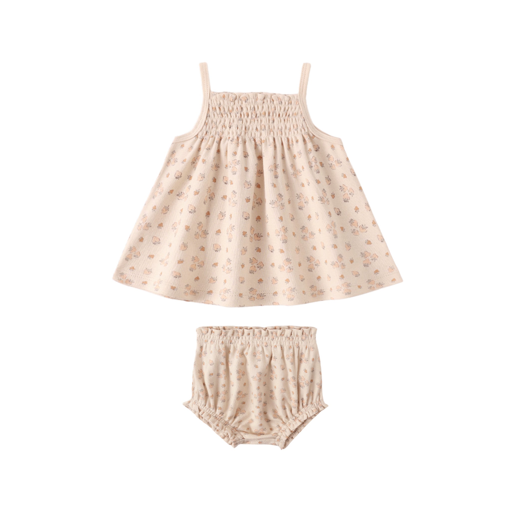 Smocked Tank + Bloomer Set (Strawberries)