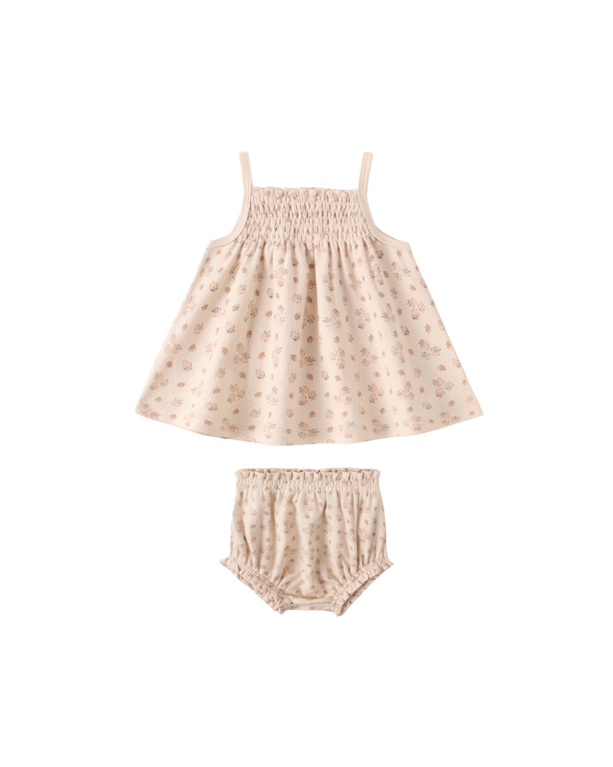 Smocked Tank + Bloomer Set (Strawberries)