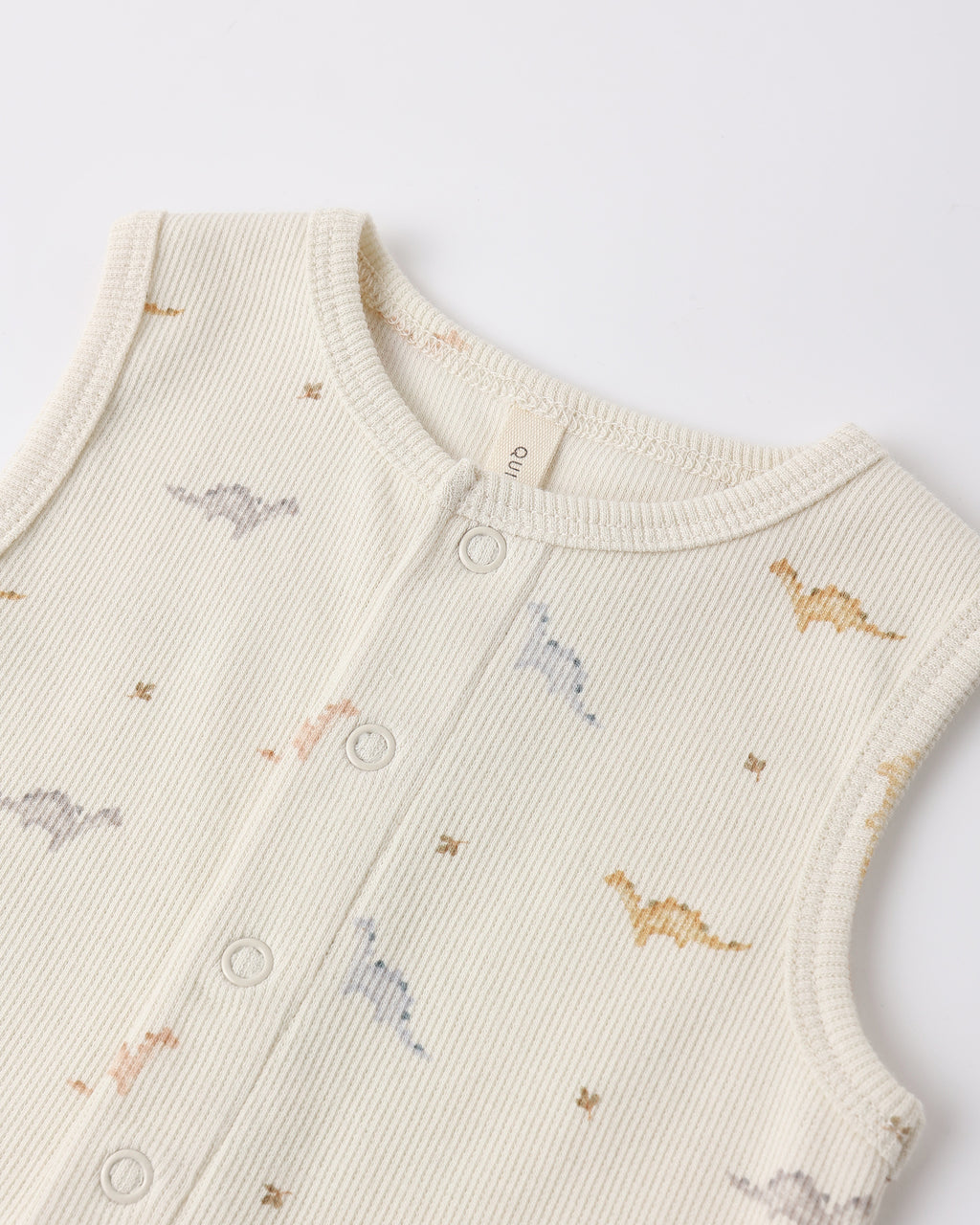 Ribbed Henley Romper (Dinos)
