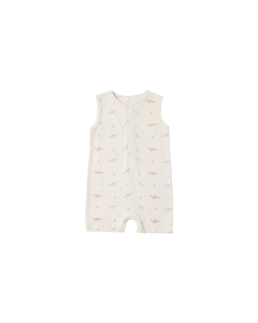 Ribbed Henley Romper (Dinos)