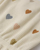 Waffle Cinch Romper (Confetti Hearts)