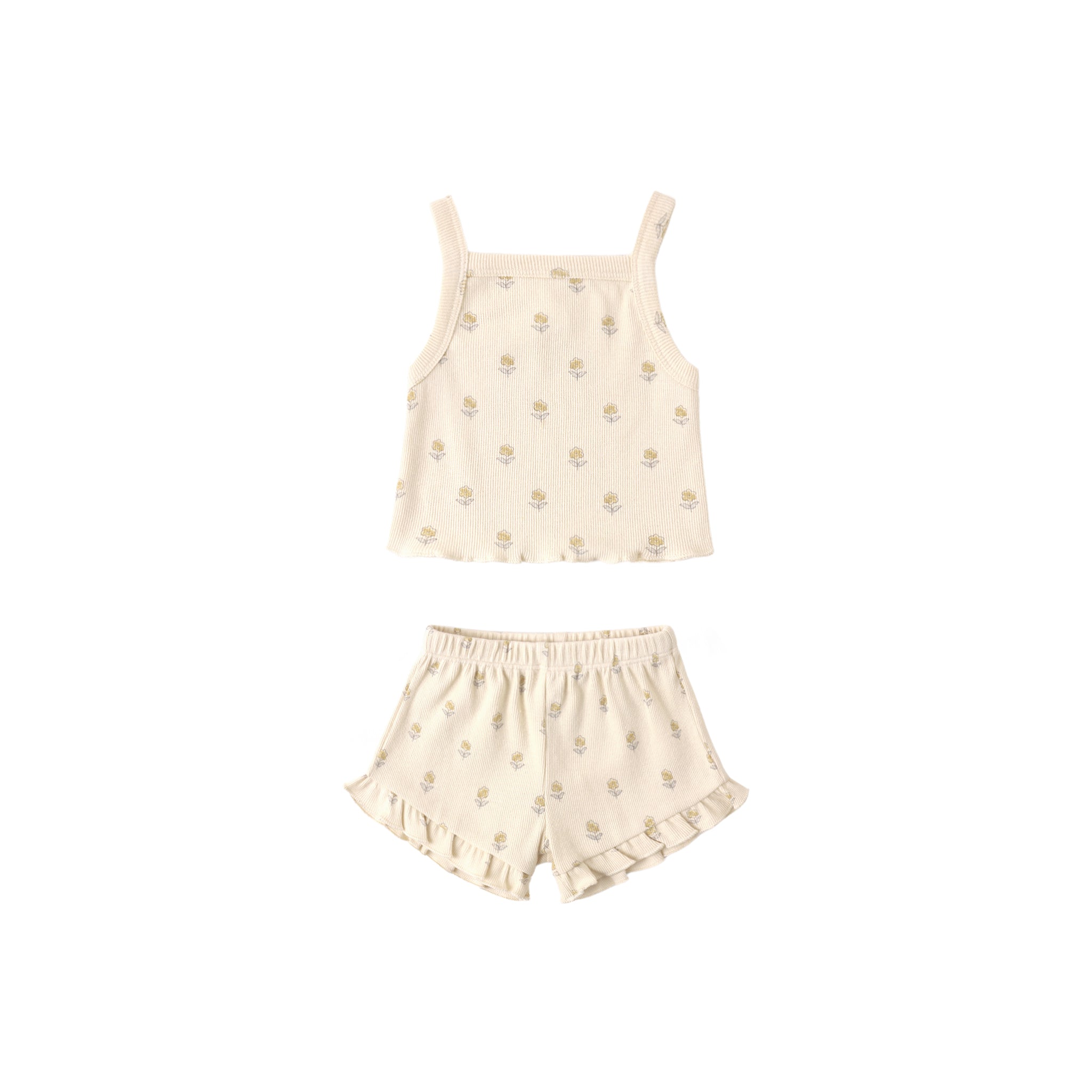 Evie Tank + Shortie Set (Buttercup)