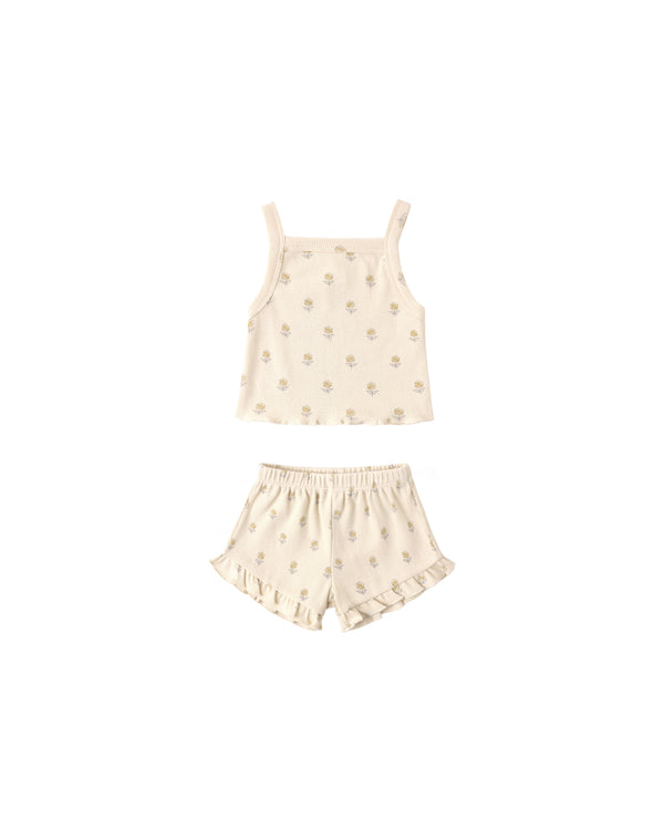 Evie Tank + Shortie Set (Buttercup)