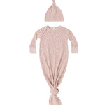 Knotted Baby Gown + Hat Set (Posy)