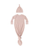 Knotted Baby Gown + Hat Set (Posy)