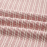 Knotted Baby Gown + Hat Set (Dusty Rose Microstripe)