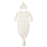 Knotted Baby Gown + Hat Set (Celestial)