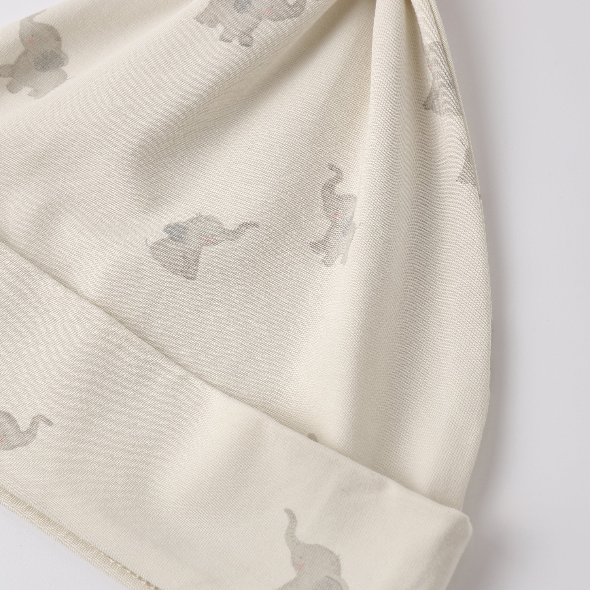 Bamboo Baby Gown + Hat Set (Elephants)
