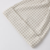 Bamboo Baby Gown + Hat Set (Oat Gingham)