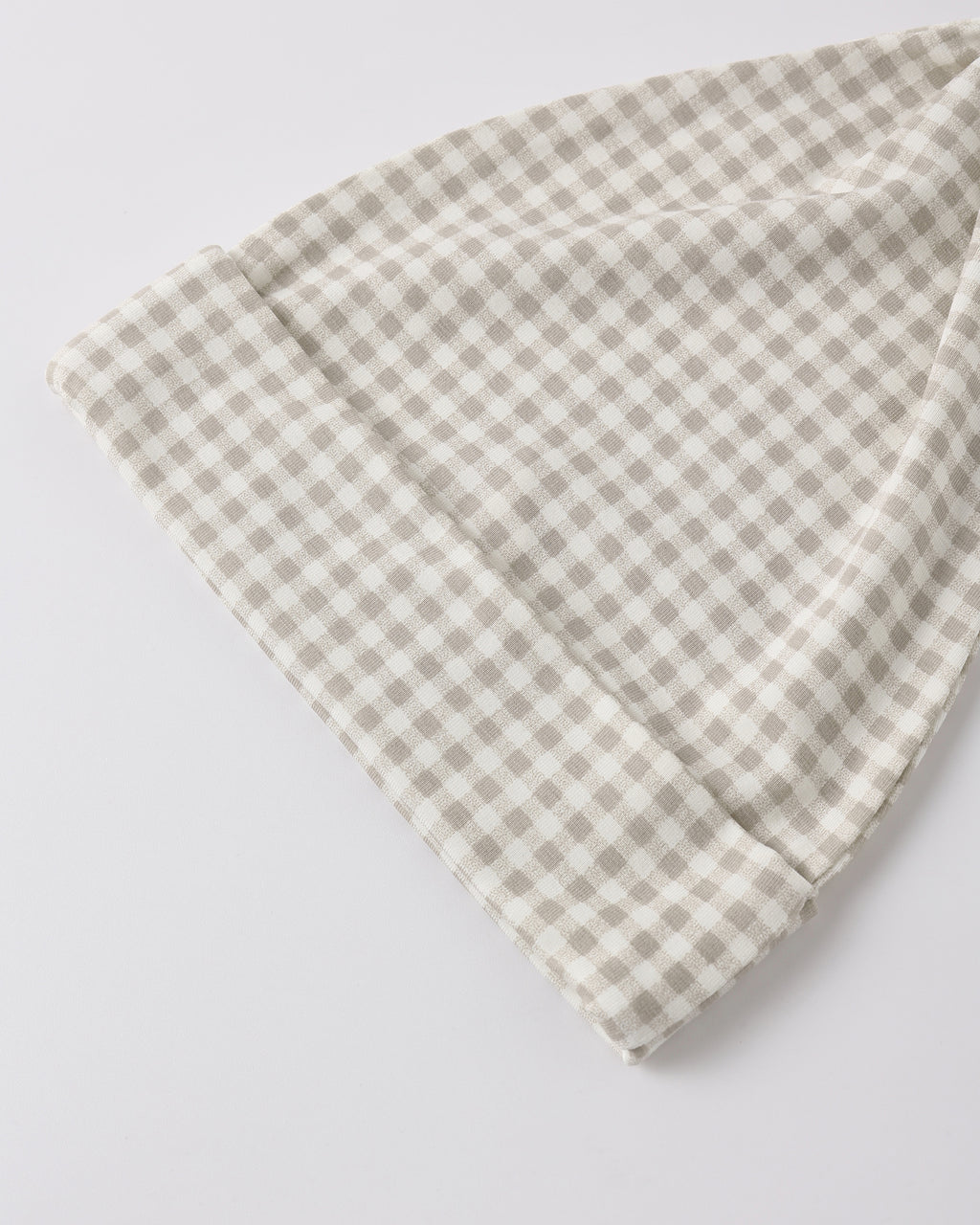 Bamboo Baby Gown + Hat Set (Oat Gingham)
