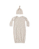 Bamboo Baby Gown + Hat Set (Wildflower)