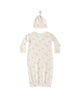 Bamboo Baby Gown + Hat Set (Elephants)