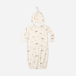 Bamboo Gown + Hat Set (Woodland)