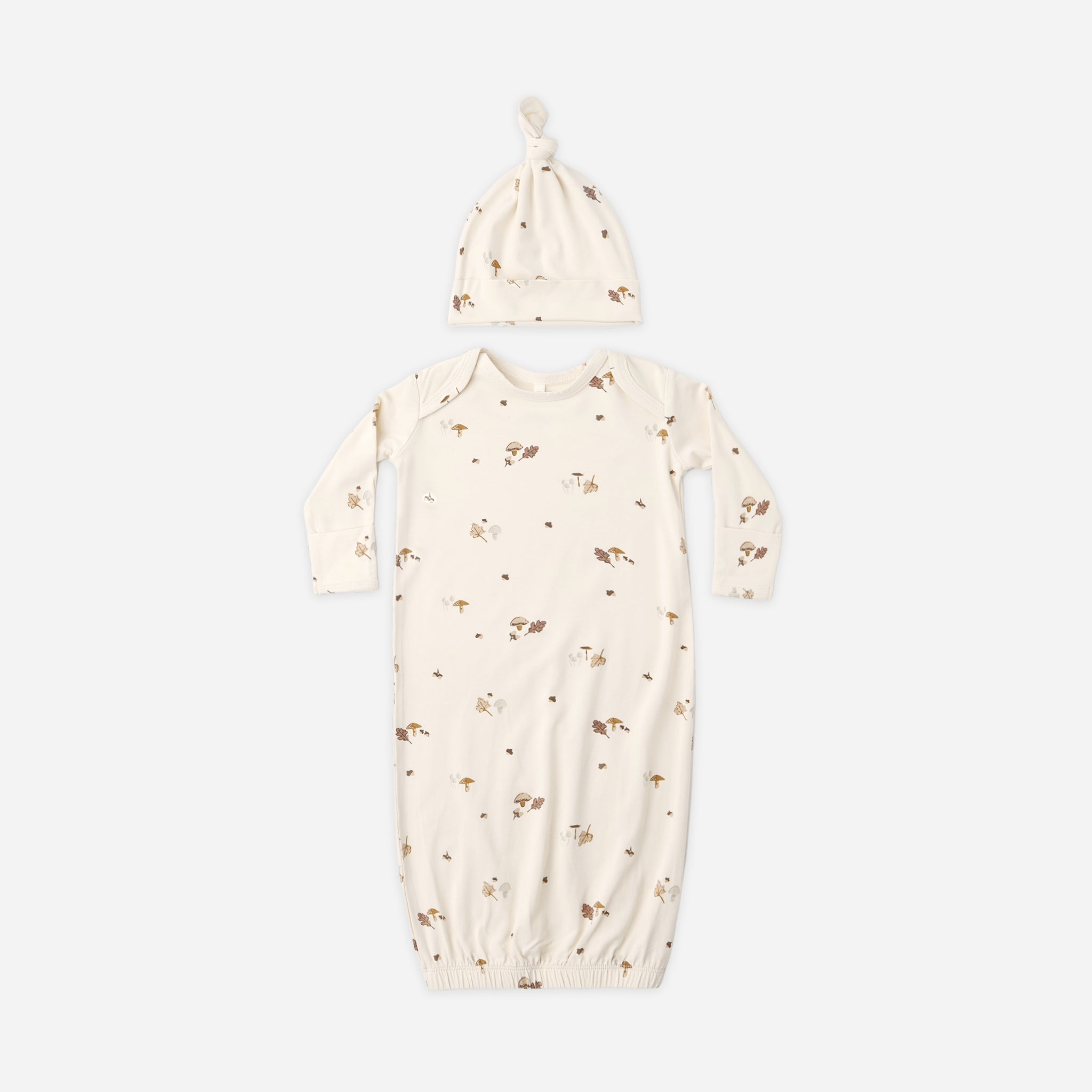 Bamboo Gown + Hat Set (Woodland)