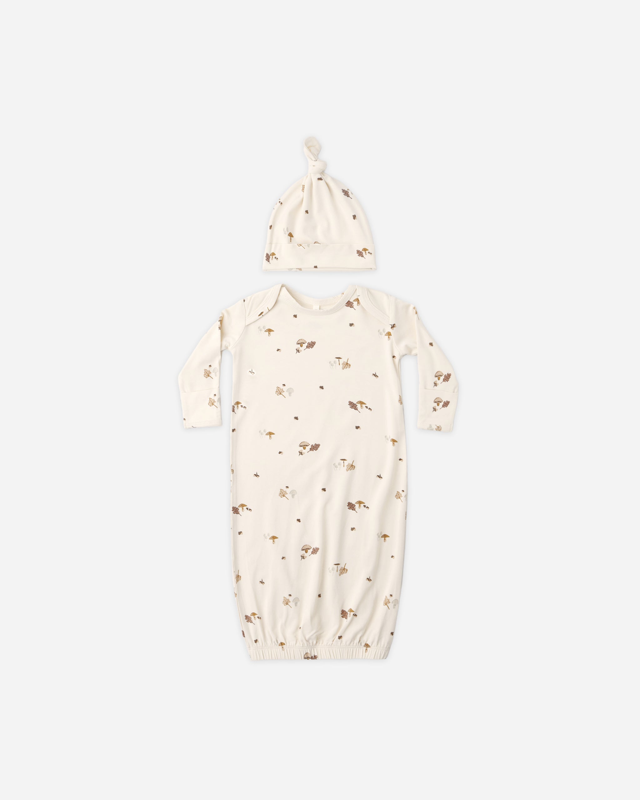 Bamboo Gown + Hat Set (Woodland)